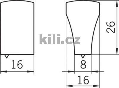 Knopka 1499-16 ZN4 nikl mat