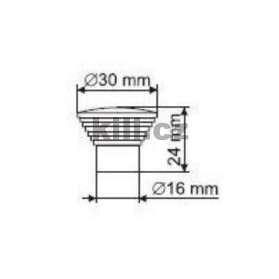 Knopka MONEDA chrom mat