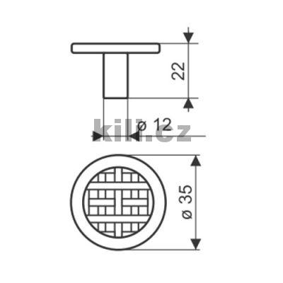 Knopka DULCITA staromosaz