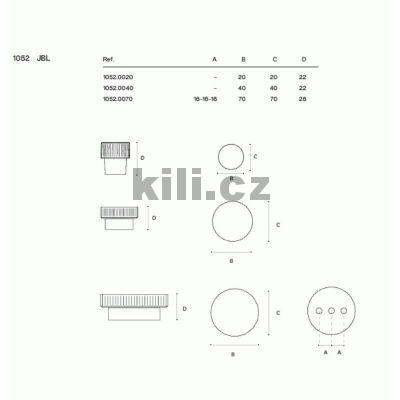 Knopka JBL �ern� mat