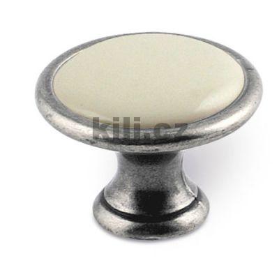 V�ce informac� o v�robku Knopka 1700-29 ZN29 PF21 starost��bro/porcel�n b�ov�
