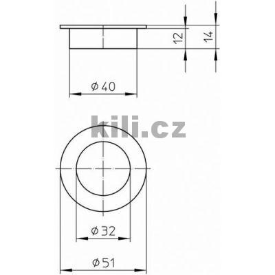 �chytka z�pustn� 2292-50 N1 nikl brou�en�