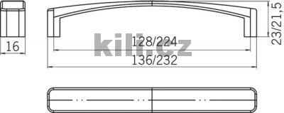 �chytka ZOE 128 chrom mat