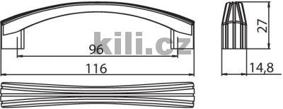 �chytka 1309-116 ZN4 nikl mat