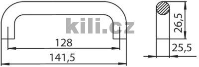 �chytka LENTIA 128 nikl mat