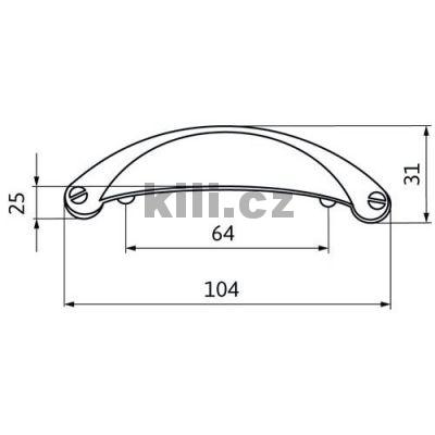 �chytka RELENA 64 star� ocel brou�en�