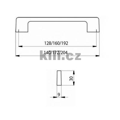 �chytka LUISA 128 b�l� lesk