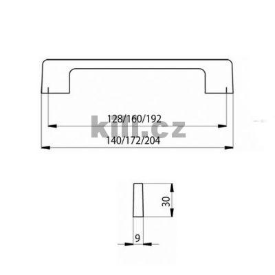 �chytka LUISA 192 b�l� lesk