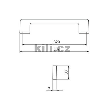 �chytka LUISA 320 nikl brou�en� lesk