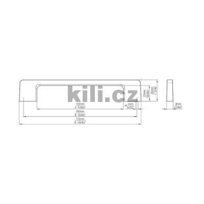 �chytka LUISA 160 chrom mat