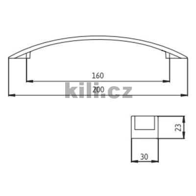 �chytka MEDIDA 160 chrom lesk