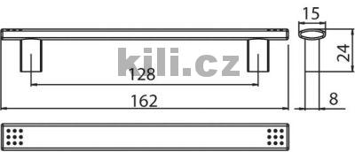 �chytka 1313-162 ZN2 chrom mat
