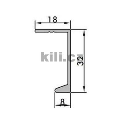 Profil �chytov� SAS6113-3000 mm AL1 hlin�k