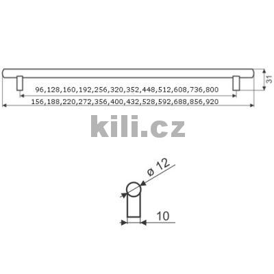 �chytka MONDENA 160 chrom mat