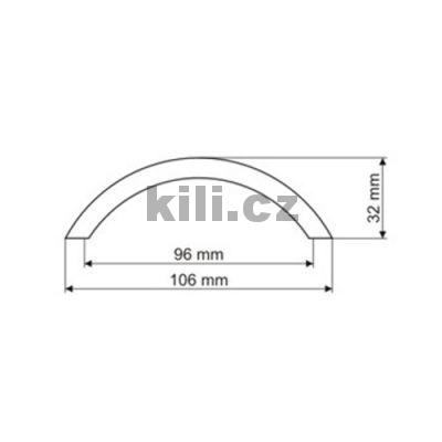 �chytka VILETA 96 nikl mat