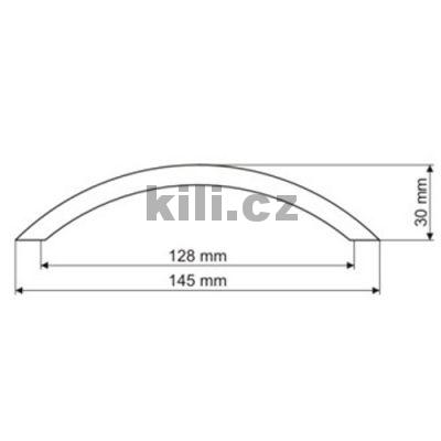 �chytka VILETA 128 nikl mat