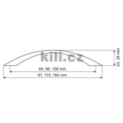 �chytka RIBANNA 64 nikl mat