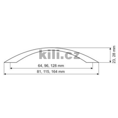 �chytka RIBANNA 96 nikl mat