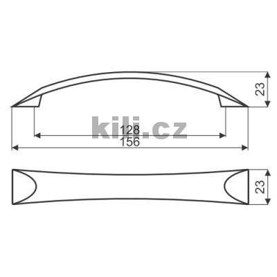 �chytka HERTA 128 nikl mat