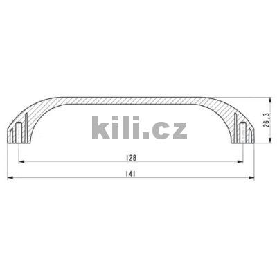 �chytka SIMONA 128 chrom mat