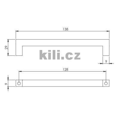 �chytka INA 128 chrom mat