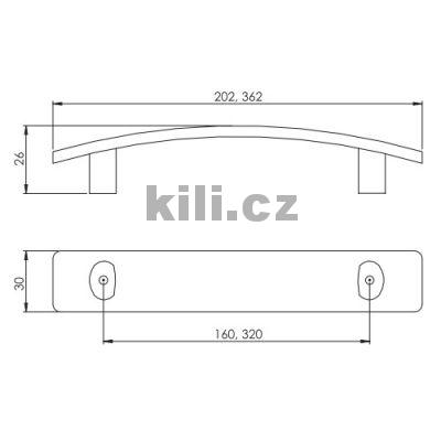 �chytka ZIVA 160 nikl brou�en� lesk