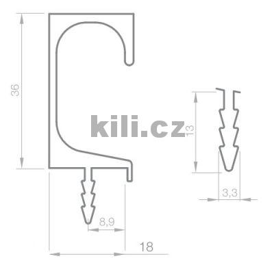 �chytka profilov� LKW 7 hlin�k - 2,75m