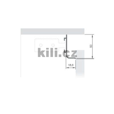 �chytka profilov� LB 142500 �ern� mat L - 2,75m