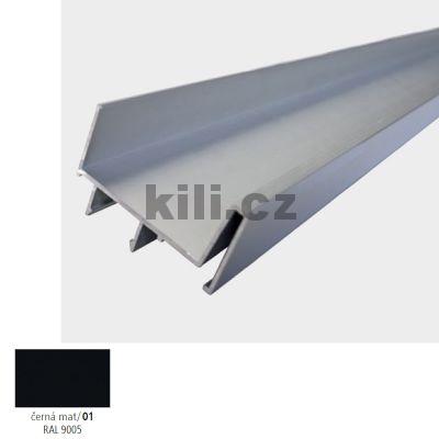 �chytka profilov� svisl� �ern� mat, S160/01 - 4500 mm