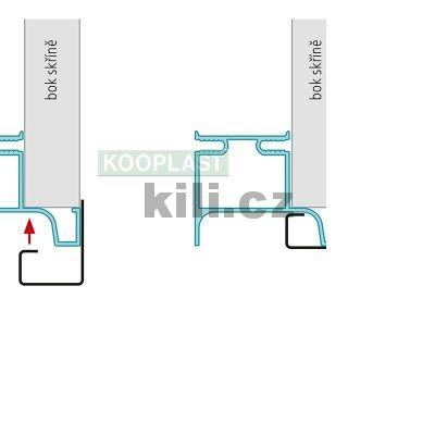 Profil S044 pro upevn�n� vestav�n� trouby do S059,S060