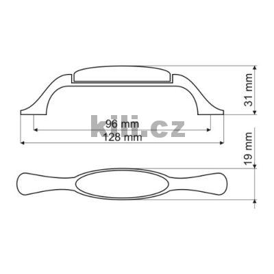 �chytka VICTORIA 96 zlat�/porcel�n