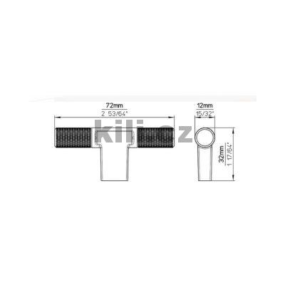 Knopka 2509-72 PB12 �ern� mat