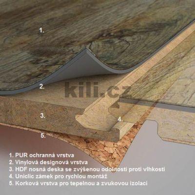 Podlaha FatraClick Ka�tan b�len� 6398 A