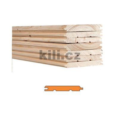 Palubky smrk klasik AB 15x5100x121, bal=4,936m2 - DDL