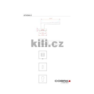 Klika/klika Athena-S, titan, FAB, hranat� rozeta
