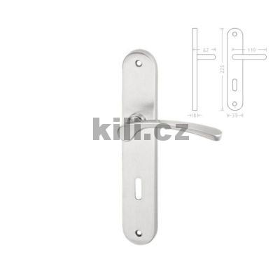Klika/klika Jana OV, nikl mat, rozte� 90 mm, oby�.