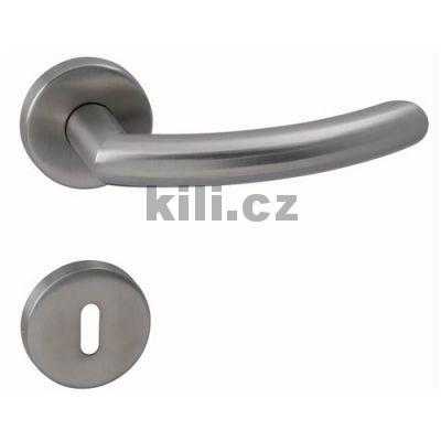 Klika/klika MP-Nero-R, brou�en� nerez BN, oby�ejn� kl��