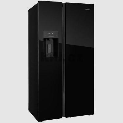 V�ce informac� o v�robku Chladni�ka americk� s mrazni�kou voln� stoj�c� Concept LA7691bc, �ern�, v�robn�k ledu