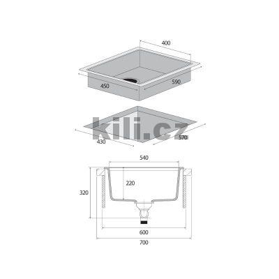 D�ez nerezov� bez odkapu NANO COAT DNN1060ds titania