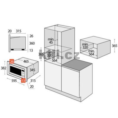 Mikrovlnn� trouba vestavn� Concept MTV 3020