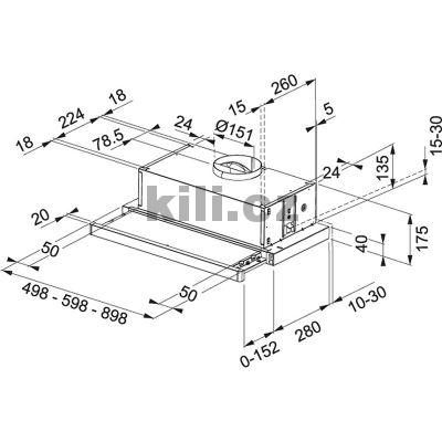 Odsava� par FTC 632 L WH