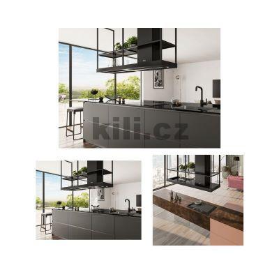 Odsava� par ostr�vkov� Mythos T-Shelf FMY BK MATT F180 �ern� mat