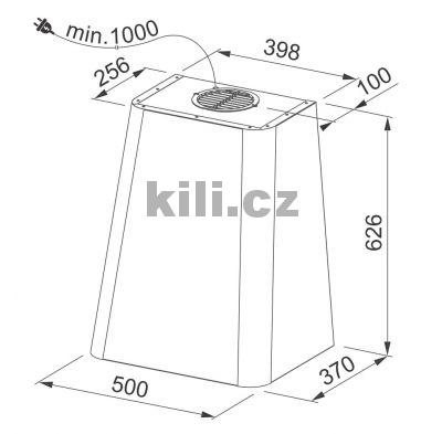 Odsava� par kom�nov� FSMD 508 BL modr�