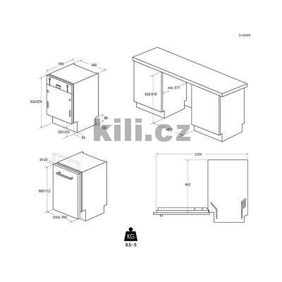 Candy Rapido my�ka n�dob� vestavn� CI1C7SB1FA1, b�l�